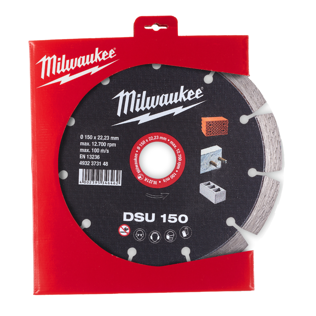 Milwaukee 150mm Diamond Blade For Wall Chaser 373148 -  DSU150
