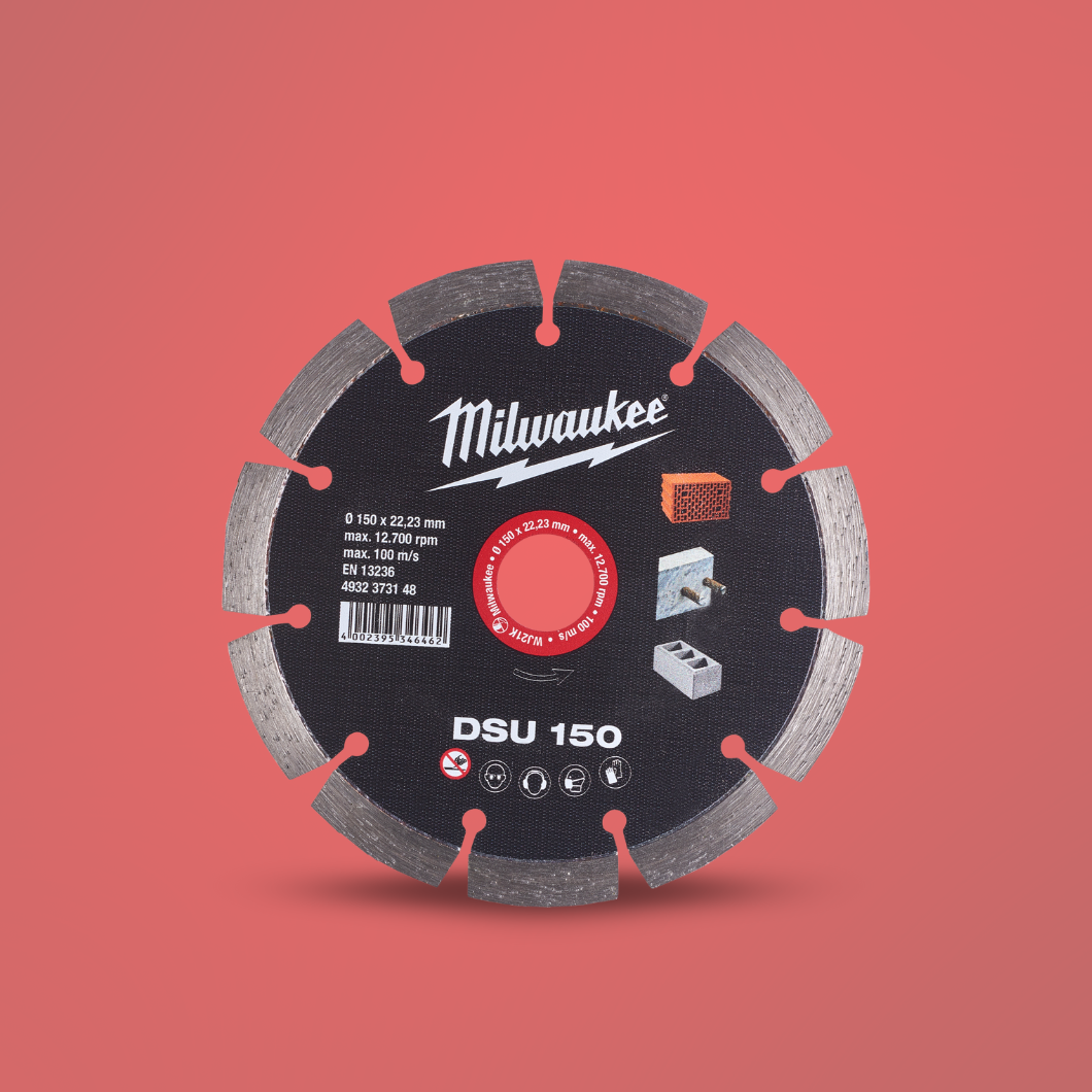 Milwaukee 150mm Diamond Blade For Wall Chaser 373148 -  DSU150