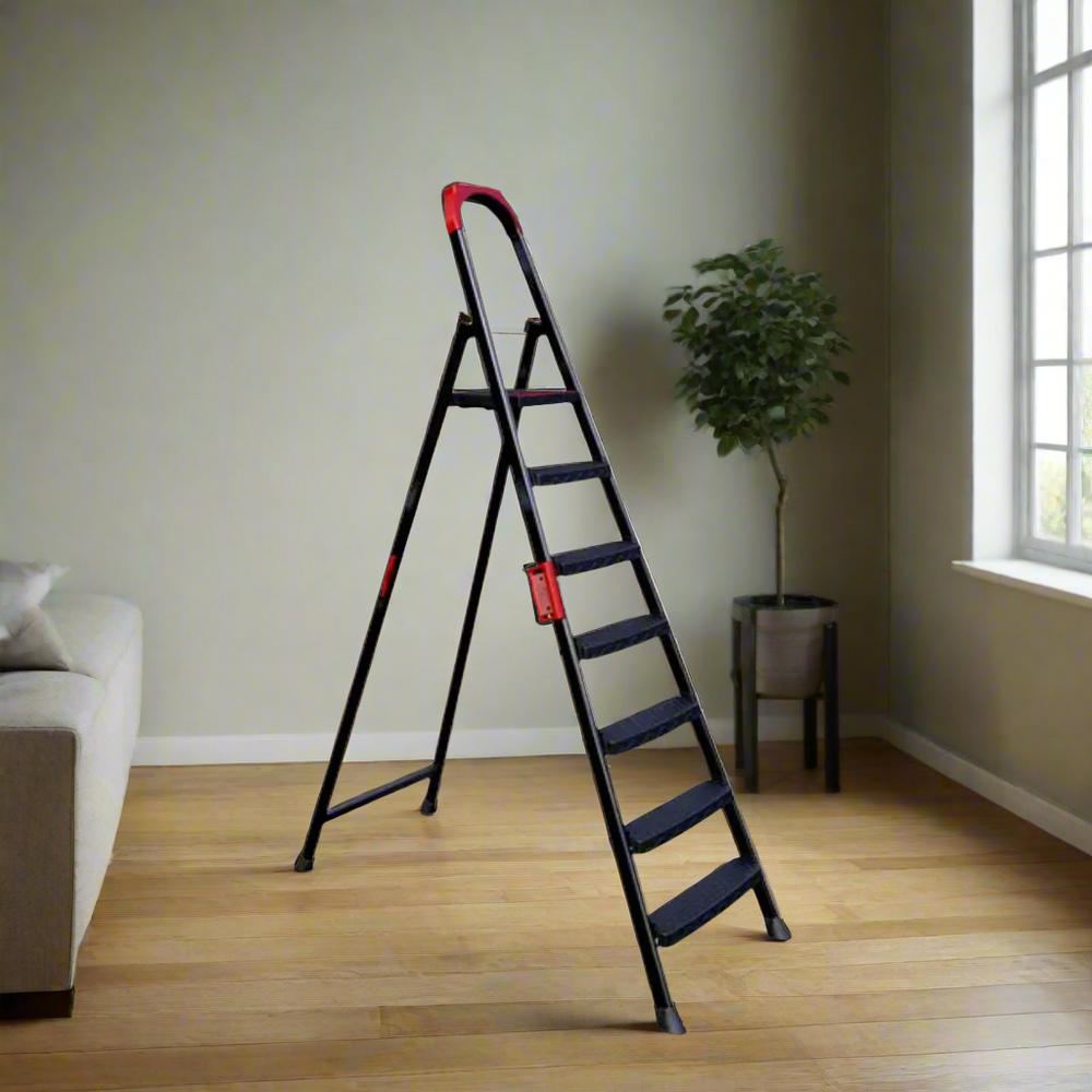 Anka 5+1 Steps Ladder Steel Mary Brand  Black - ANKA-5-1