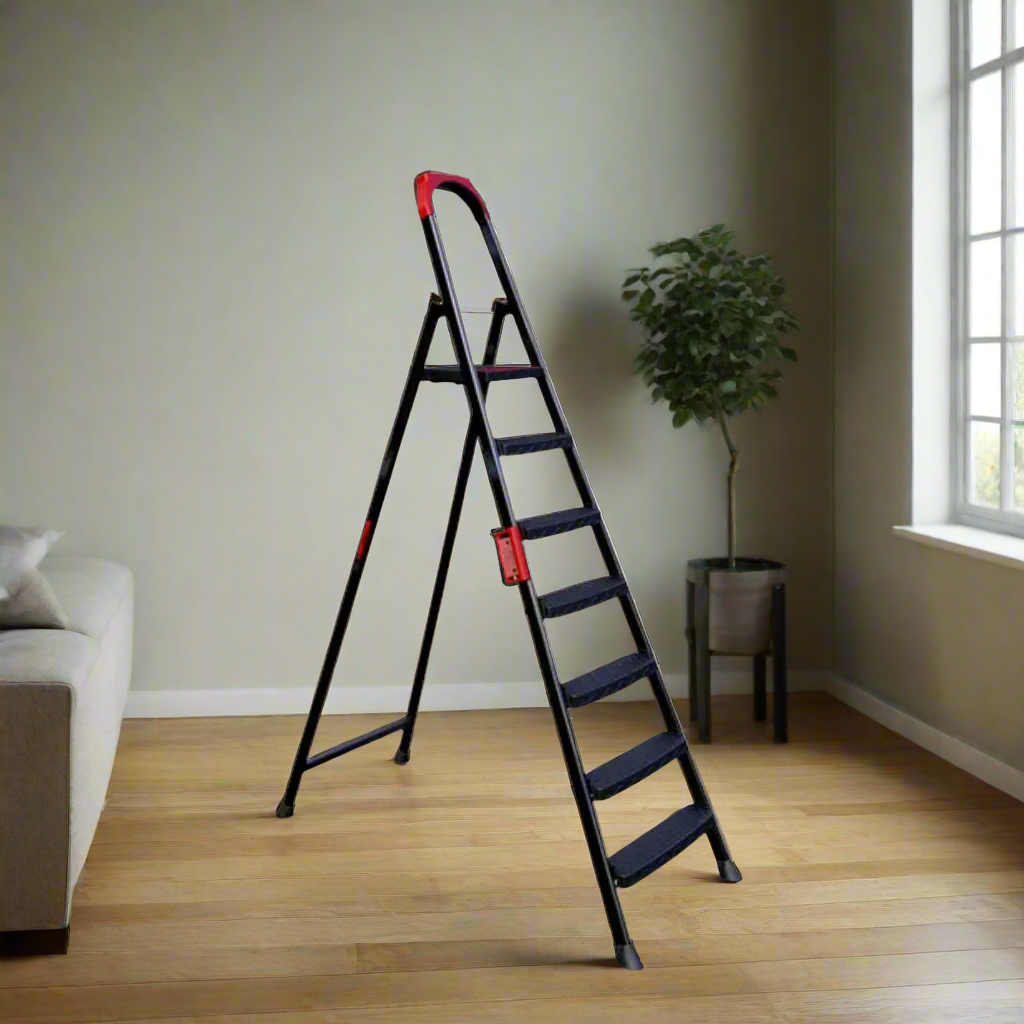 Anka 5+1 Steps Ladder Steel Mary Brand  Black - ANKA-5-1