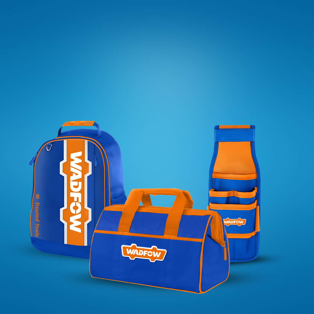 ProGear Carry Kit - Wadfow 12" Tools Bag + Wadfow Professional Waist Tools Bag + Wadfow Tools Backpack