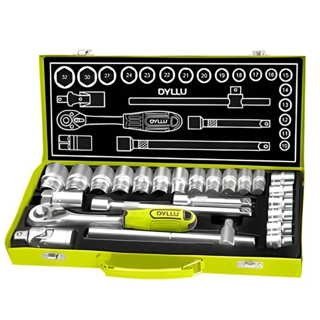 Dyllu 24-Piece 1/2" Drive Socket Set - DTST2L24