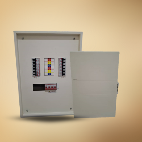 Indoasian Distribution Boards 4-12 Way Fitted MCB Units
