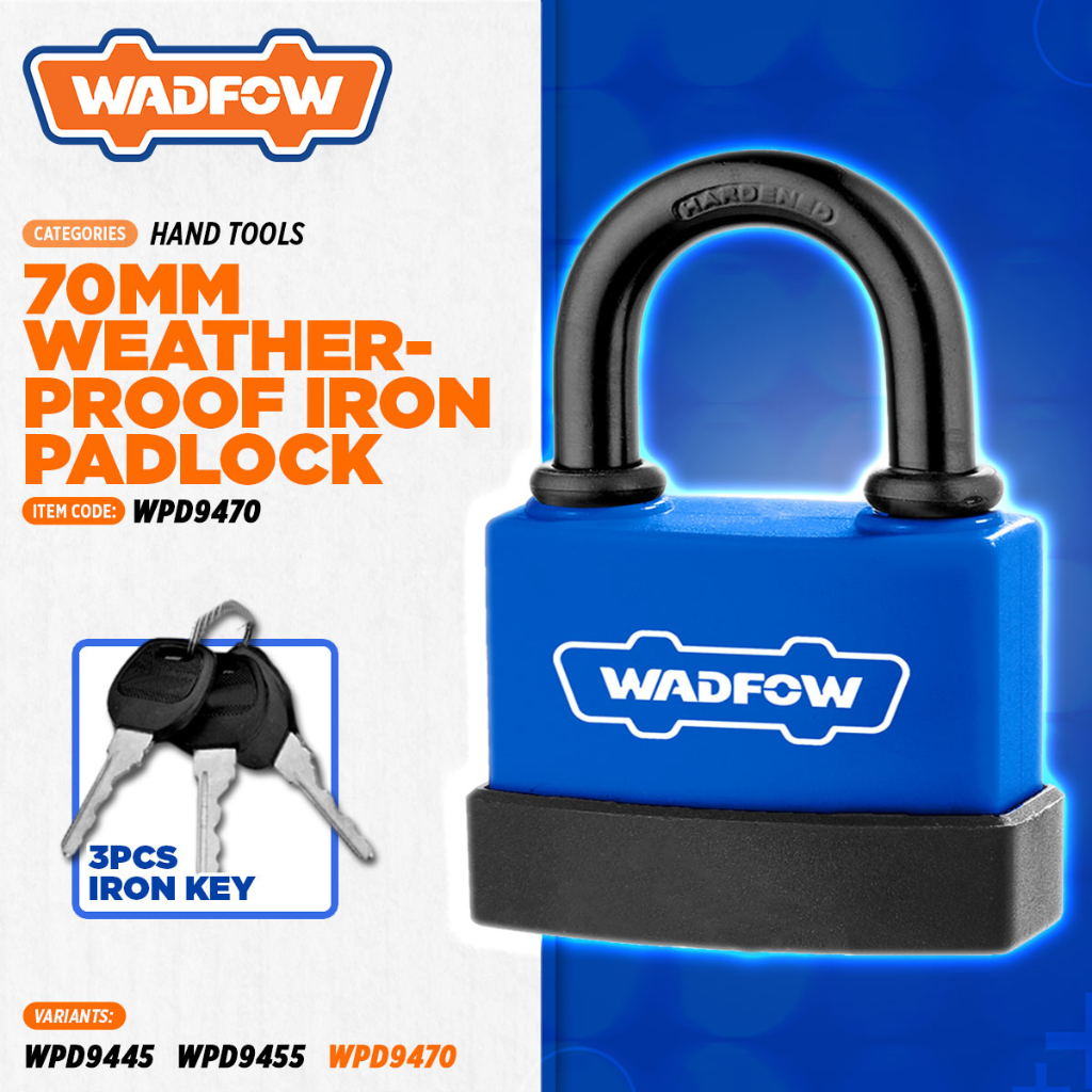Wadfow Weatherproof Padlock 70mm - WPD9470