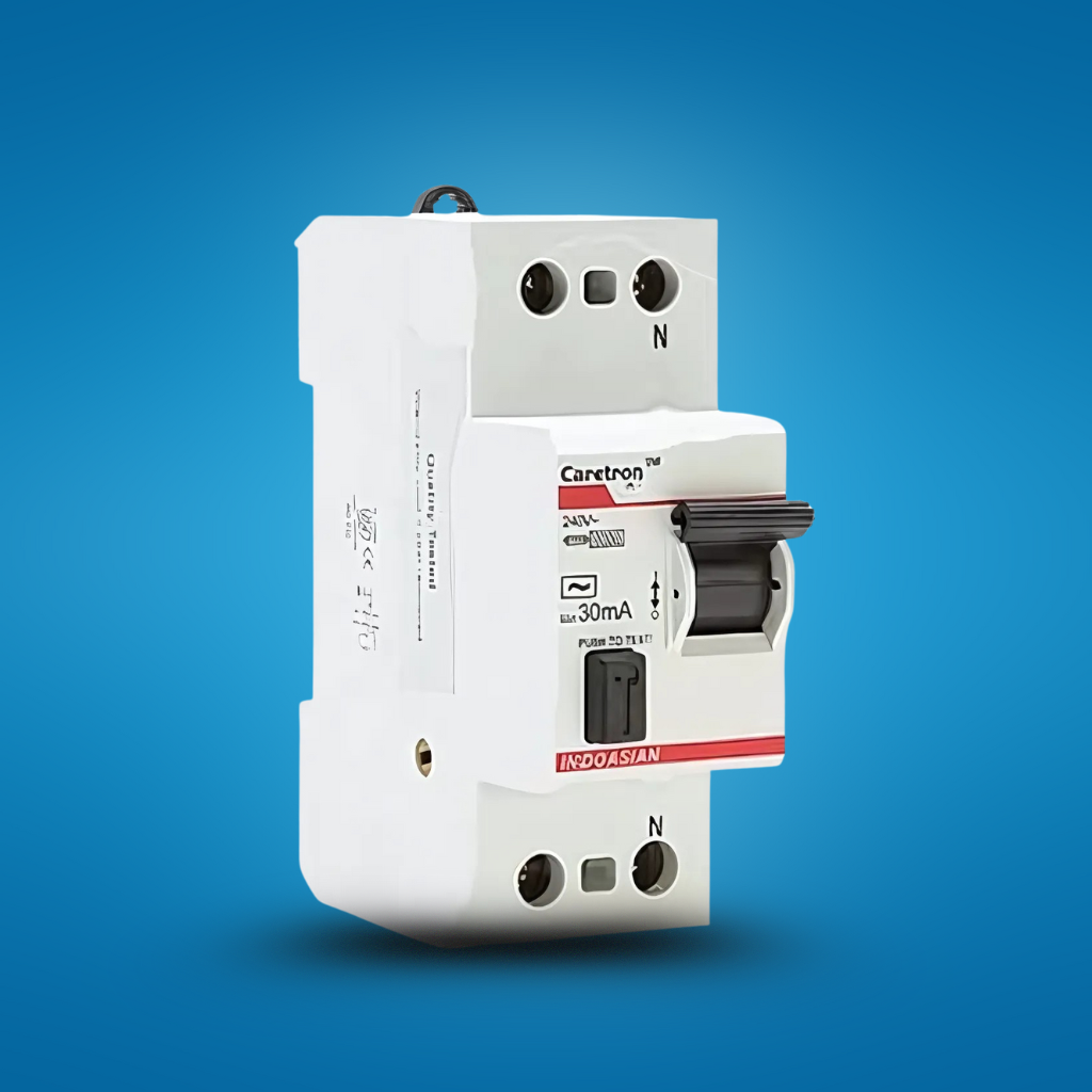 Indoasian  Caretron 63A 2-Pole RCCB - RCCB 63A/DP/30MA