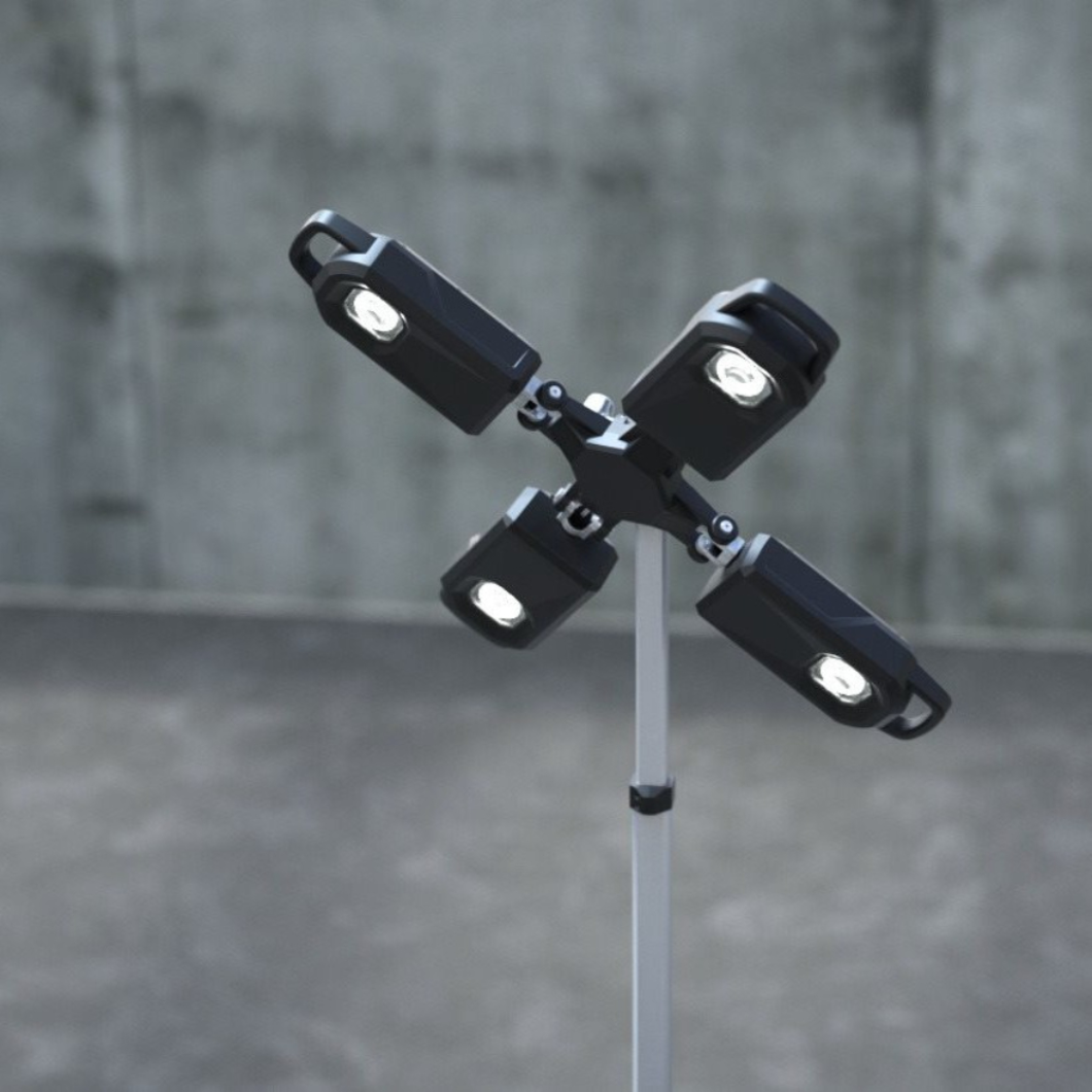 Milwaukee MX FUEL Dual Power Stand Area Light with 1x 6.0Ah Battery - MXFTL-601