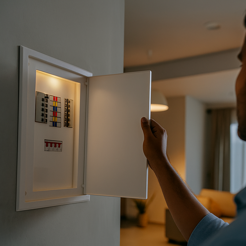Indoasian Distribution Boards 4-12 Way Fitted MCB Units