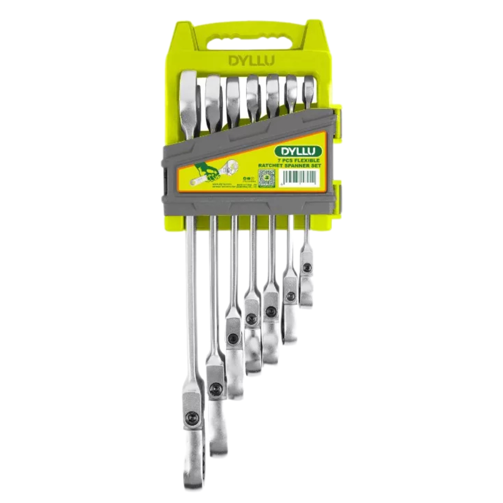 Dyllu 7-Piece Flexible Ratchet Spanner Set - DTSP5207