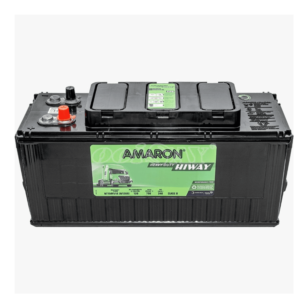 Amaron 21 Plate Hi-Way Heavy Duty Truck Battery 120AH - N120 / NT150F51R Auto Supply Master