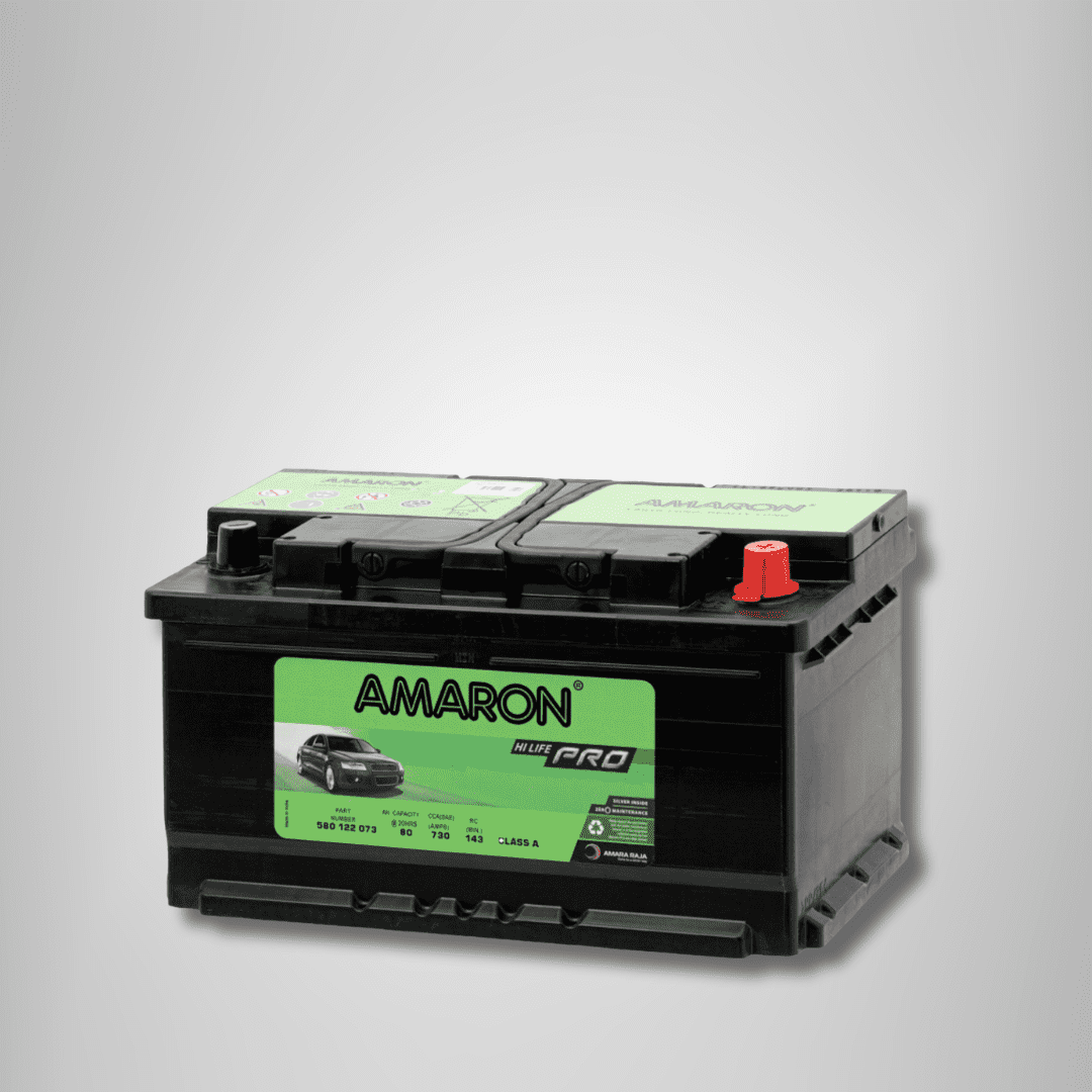 Amaron Hi-Life Pro Car Battery 80AH - DIN80L / 580122073 Auto SupplyMaster