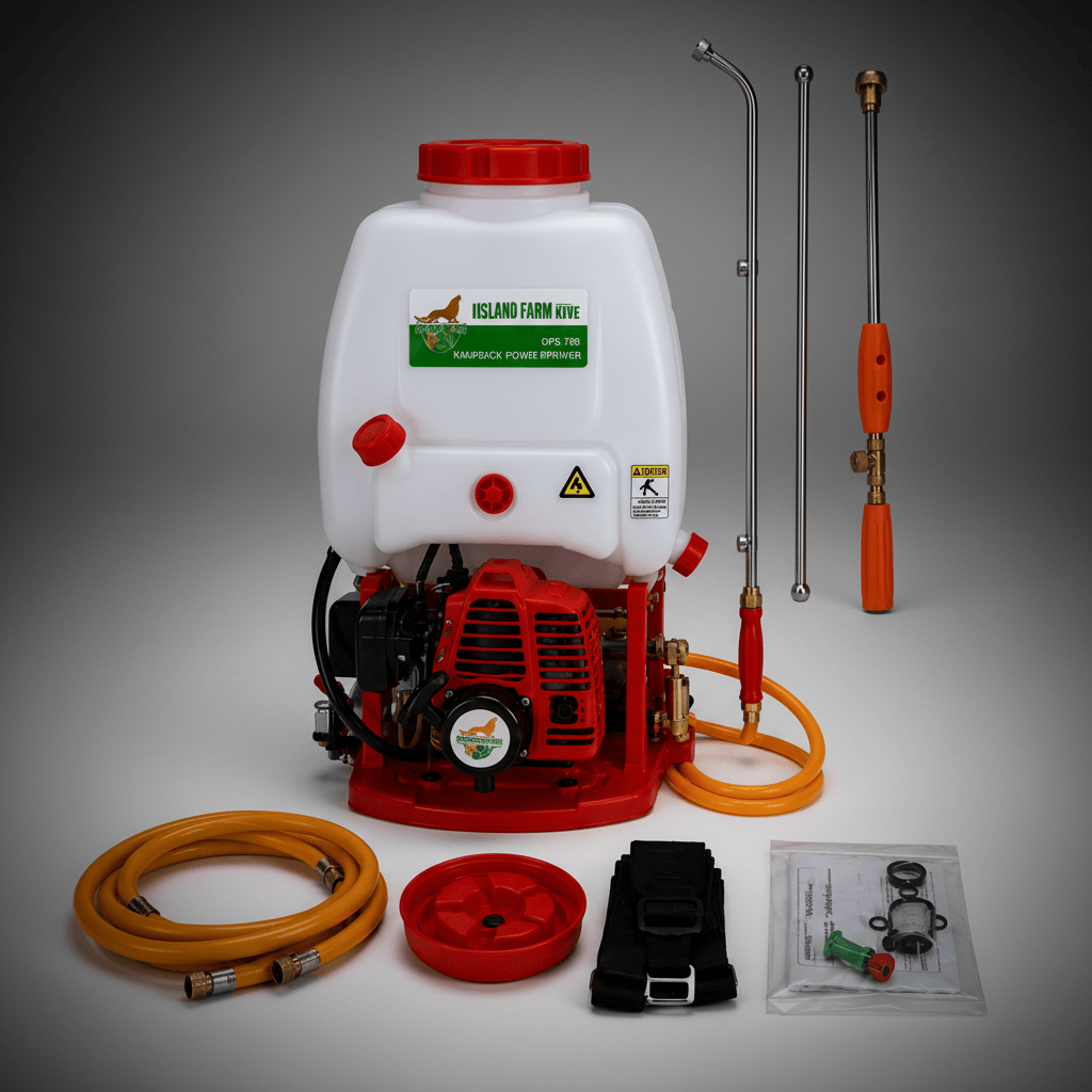 Padark 15L Gasoline Knapsack Power Sprayer with 3 Spray Lances & Accessories