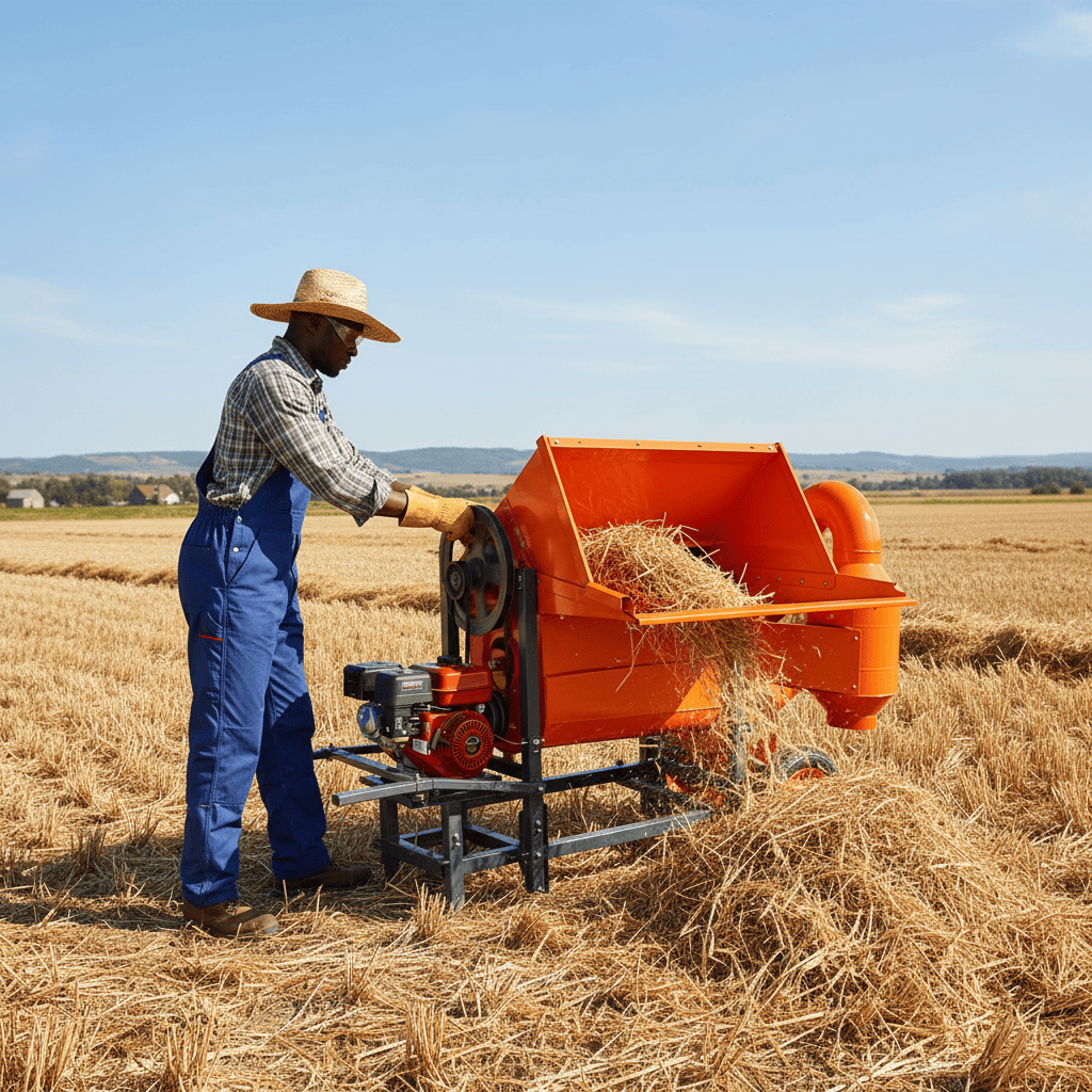 Padark 7.5HP Gasoline Multi-Function Thresher with Blower