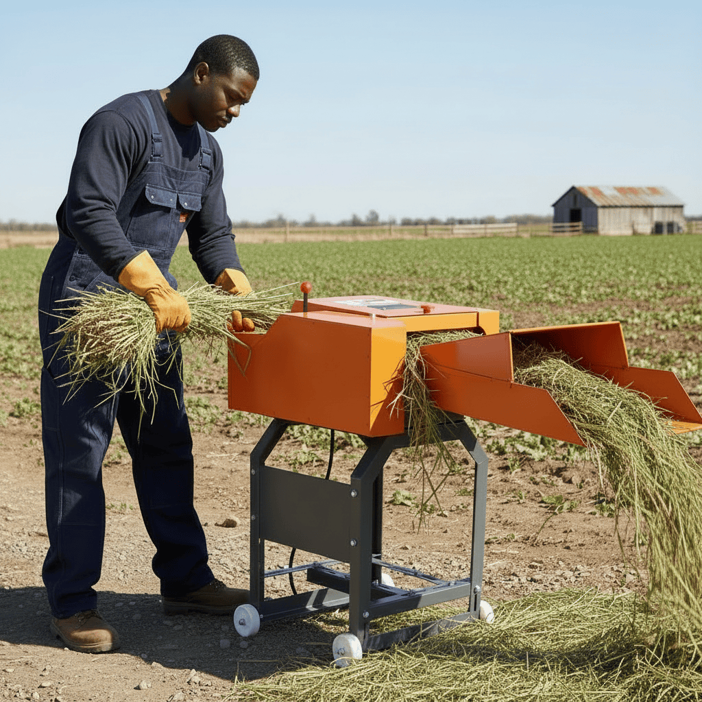Padark 6.5HP Gasoline Chaff Cutter for Grass, Straw, Hay & Fodder