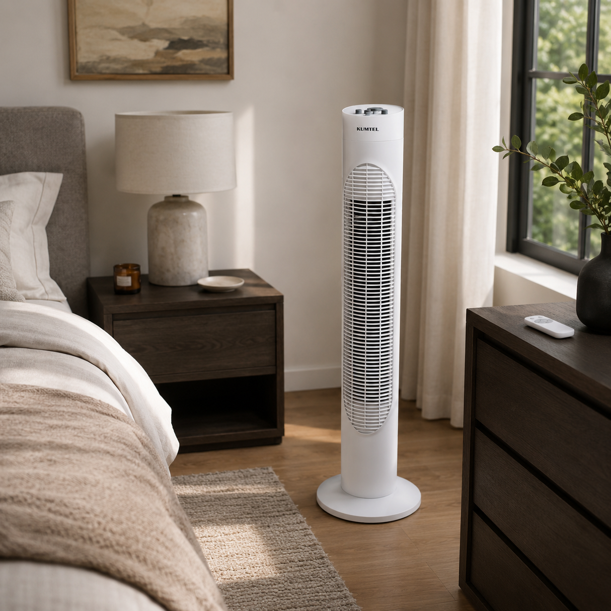 Kumtel Remote-Control 3-Speed Tower Fan 45W - KTF-259