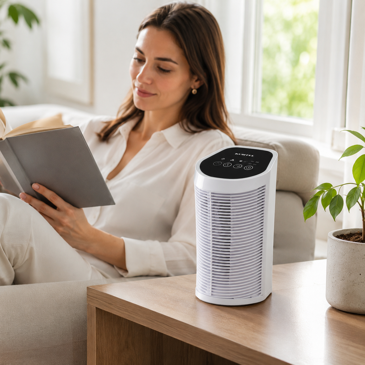 Kumtel 3-Stage HEPA Air Purifier with Digital Timer 22W - HAP-02