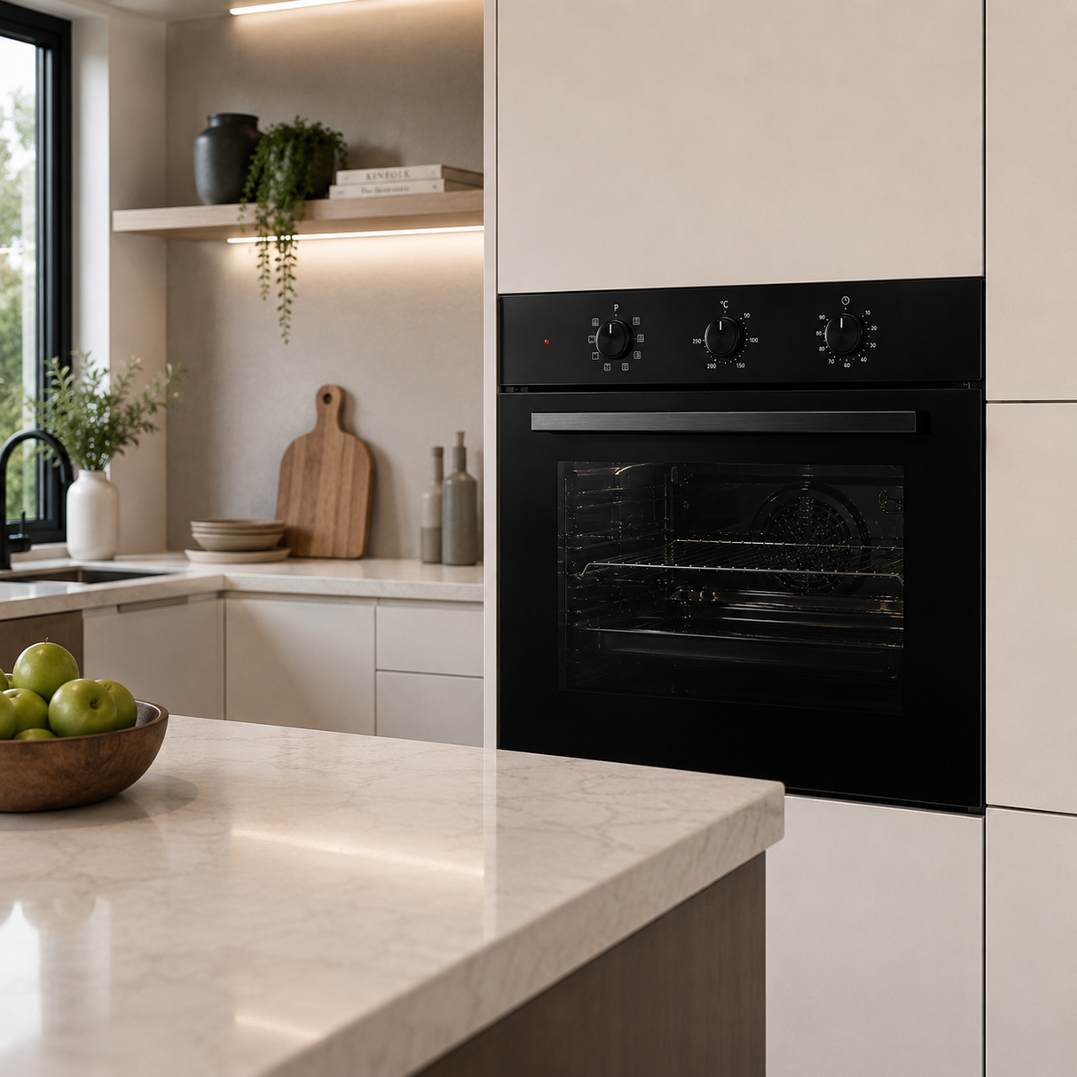 Luxell 90cm 105L Built-In Electric Oven with Double Fan & 9 Programs - A9-SF3 MT