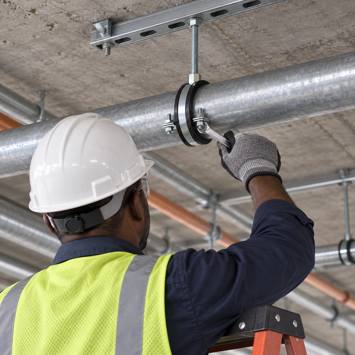 Tera Adjustable Pipe Clamp with Fixing Screw | PCS Series