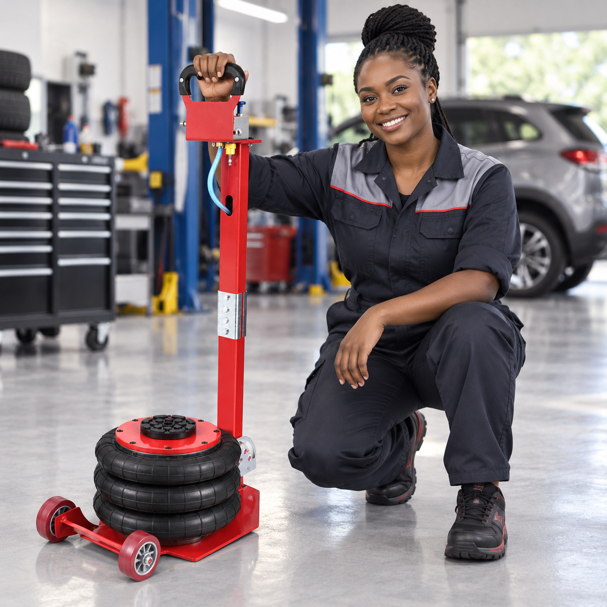 Raptor Pneumatic Air Jack with 150–400mm Lift Range | 3000kg & 5000kg
