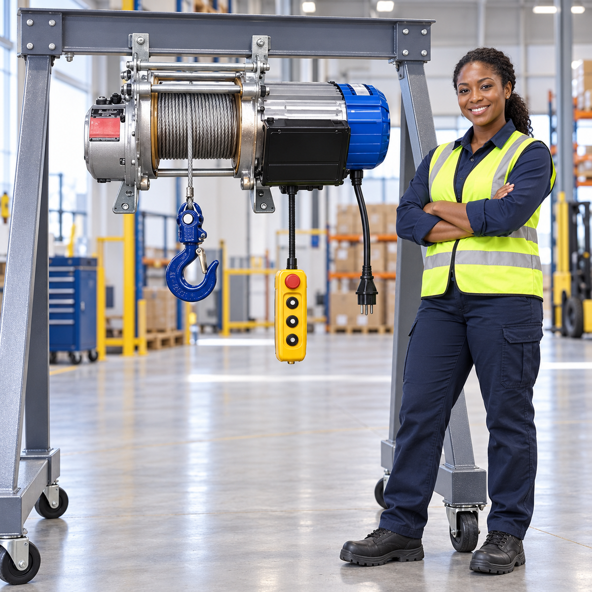 Raptor Electric Wire-Rope Hoist 500/1,000kg with 40m Cable | CD-K1 Series