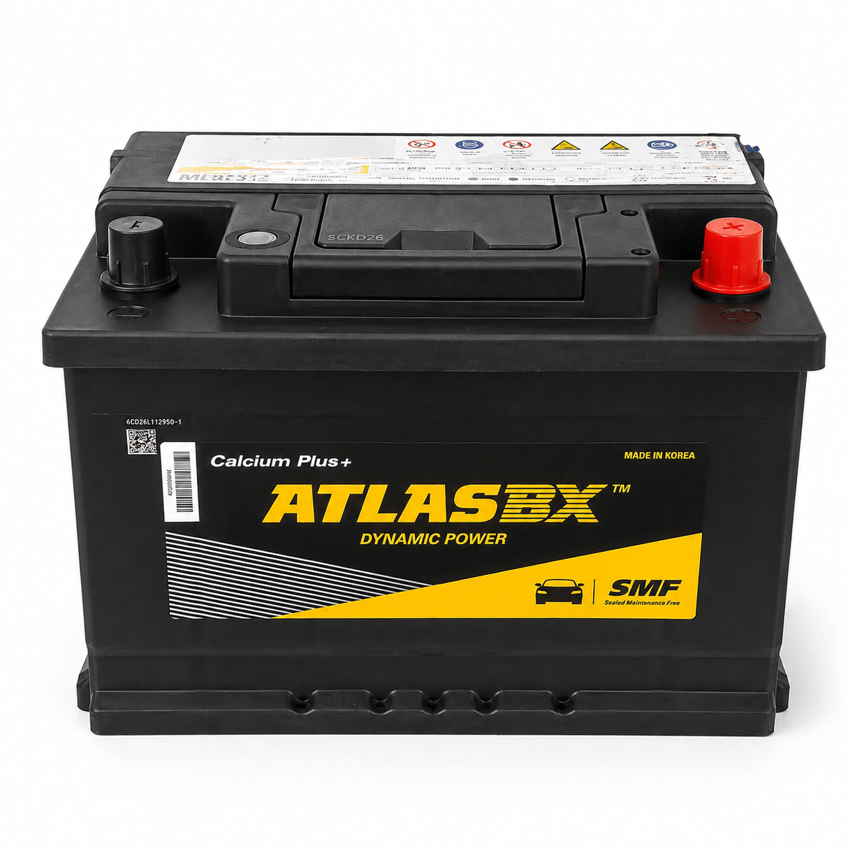 AtlasBX Calcium Plus+ 12V 74Ah 15-Plate Maintenance-Free Car Battery - MF57412