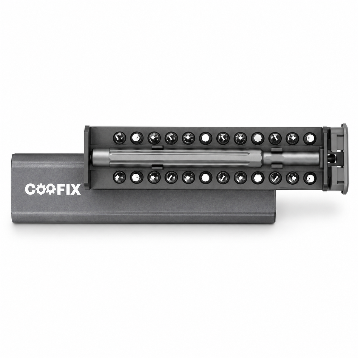 Coofix Manual Precision Screwdriver Set with Aluminium Handle & Chrome-Vanadium Bits - 29550