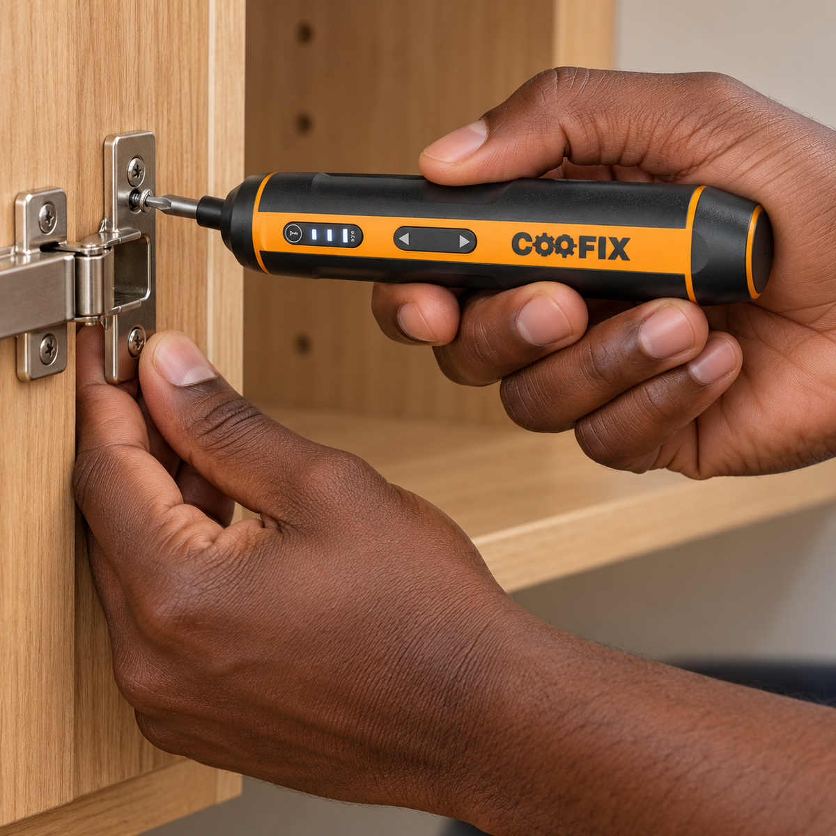 Coofix 3.6V Cordless Screwdriver Set with Adjustable Torque & LED Work Light - 29549