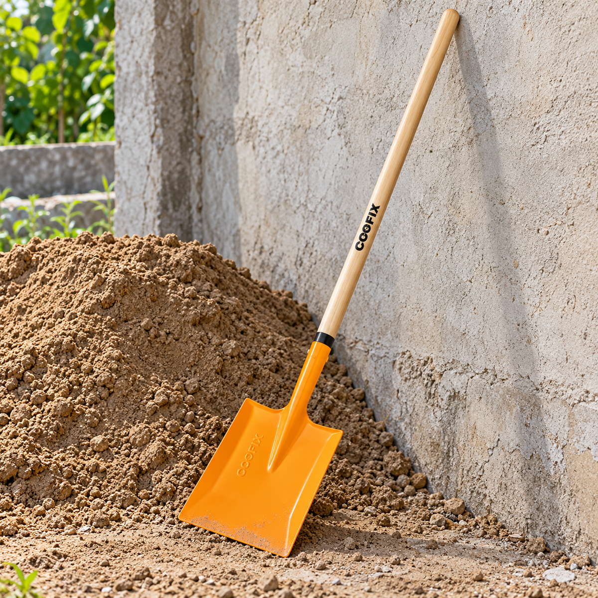 Coofix Square Head Shovel with 150cm Wooden Handle - 29523