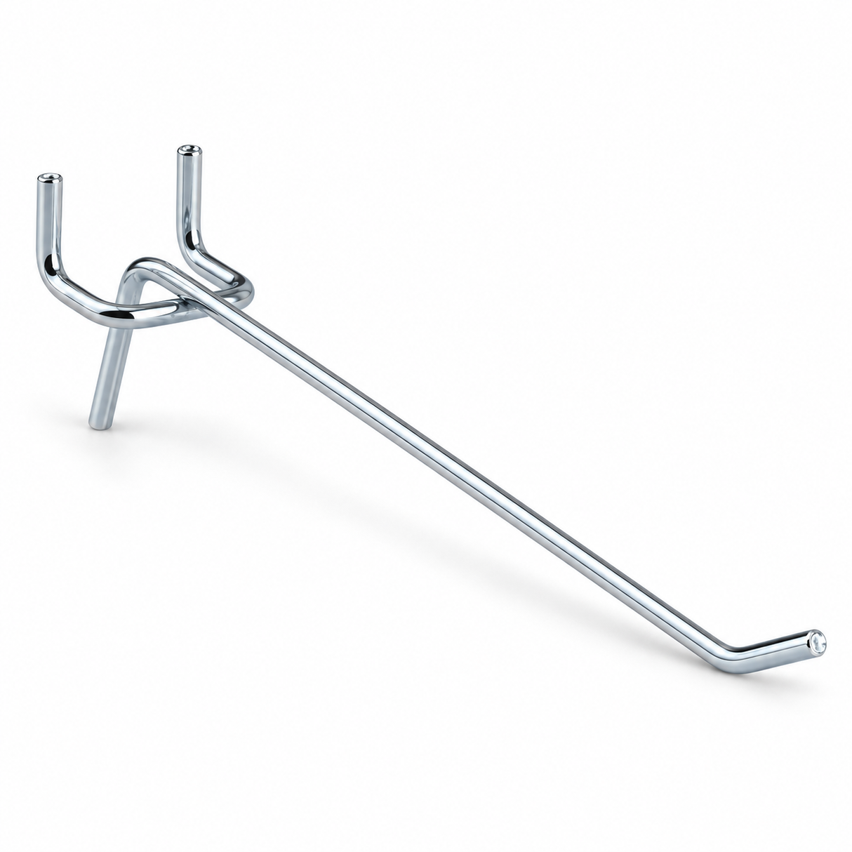 Tera 100-Piece Zinc-Plated Steel Display Hooks | 5", 6", 8" & 10"