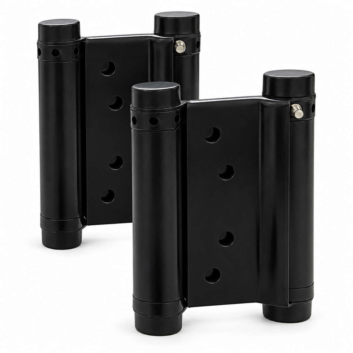 Tera Black Double-Action Spring Hinges | 4" & 5"