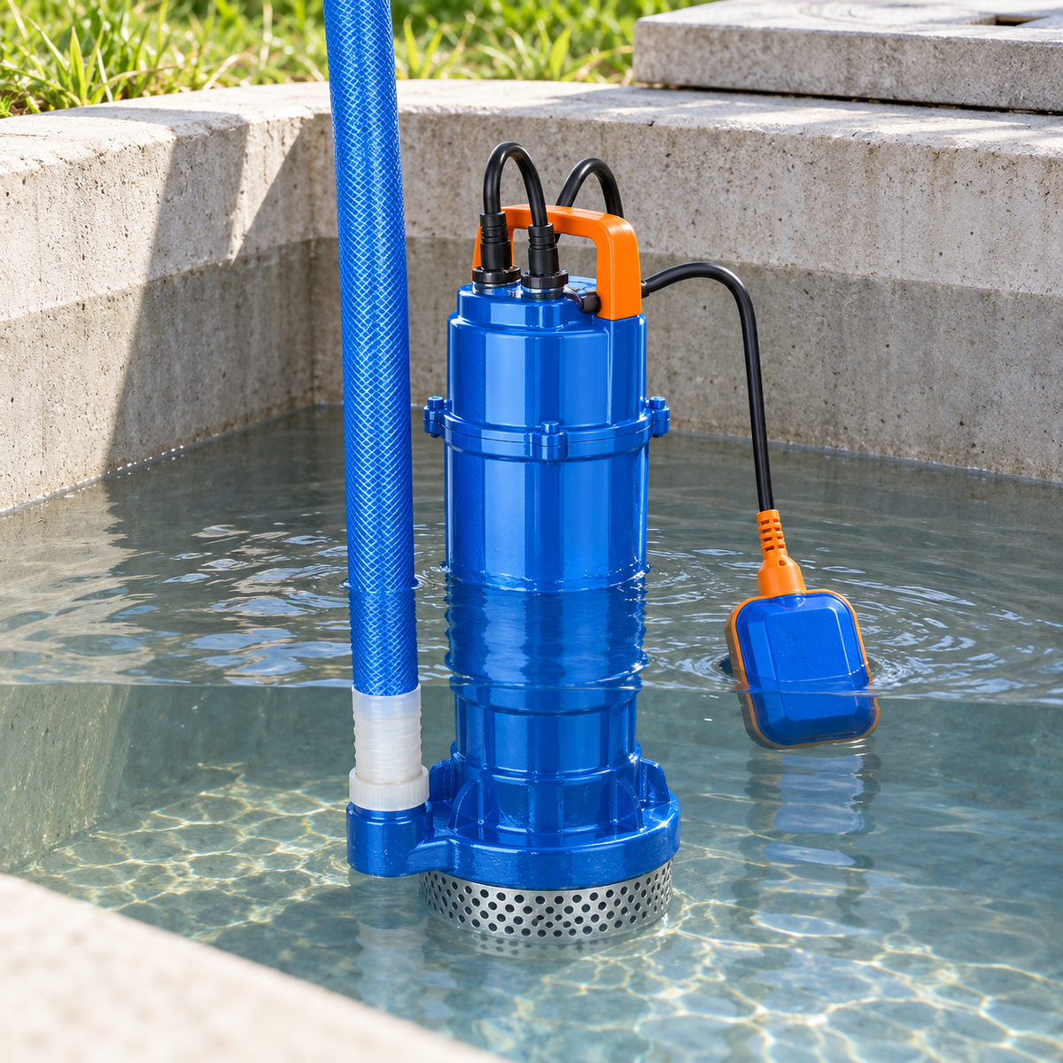 Wadfow 0.5HP Clean-Water Submersible Pump with Float Switch - WWPQA012