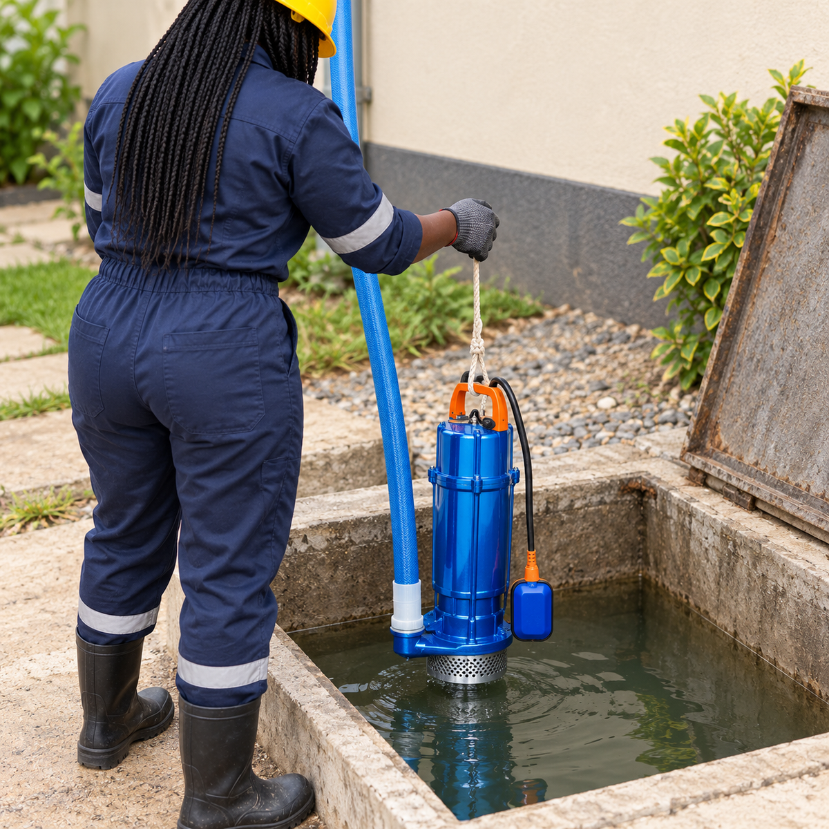 Wadfow 0.5HP Clean-Water Submersible Pump with Float Switch - WWPQA012