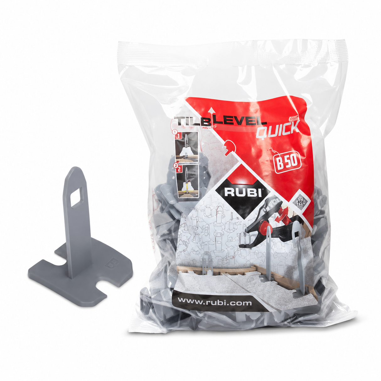 Rubi 200-Piece Tile Levelling Quick Strips - RUBI-02894