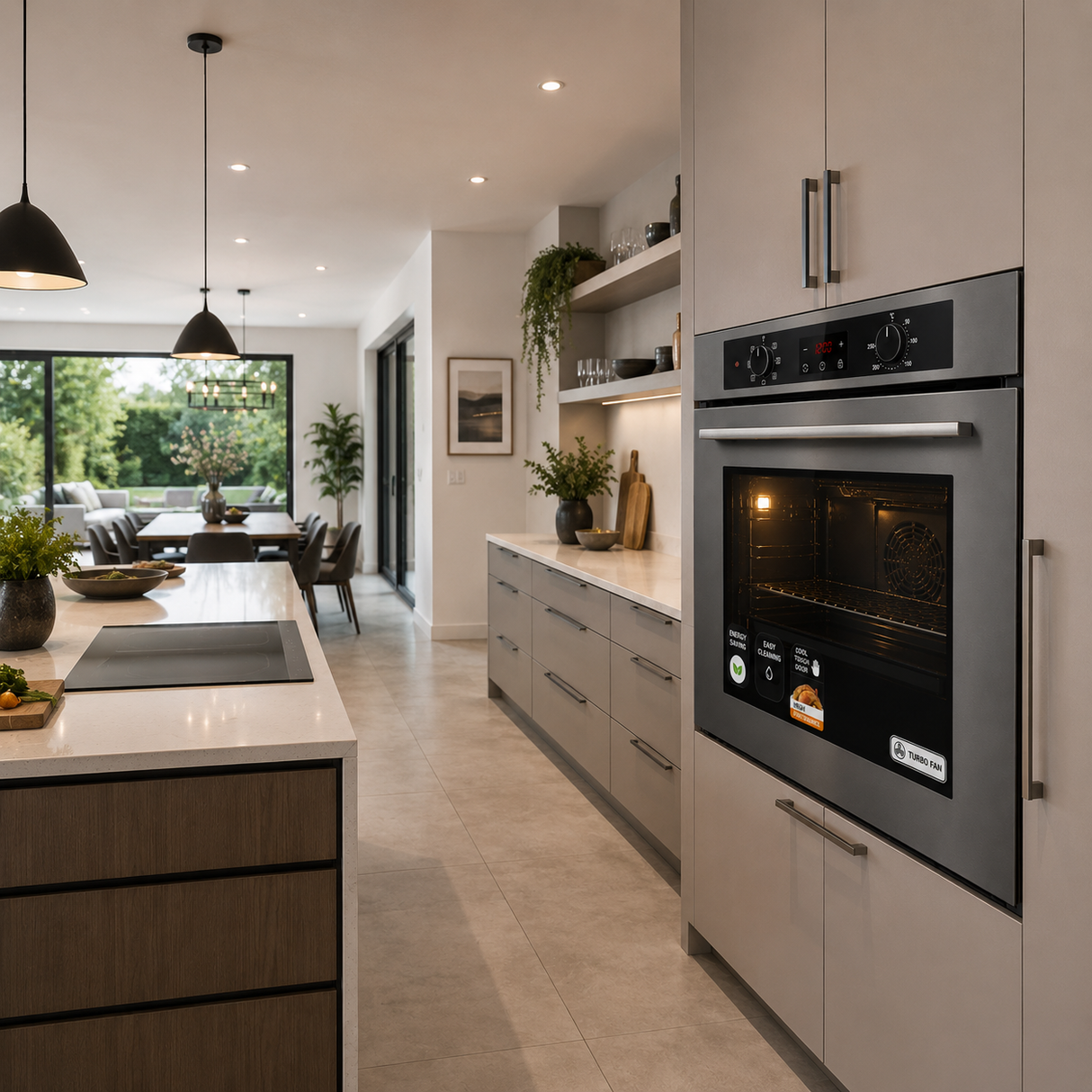Luxell 88L Digital Built-In Electric Oven with Convection & Turbo Fan - A68-SGF3