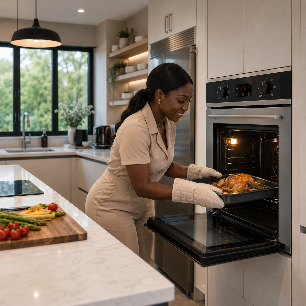 Luxell 88L Digital Built-In Electric Oven with Convection & Turbo Fan - A68-SGF3
