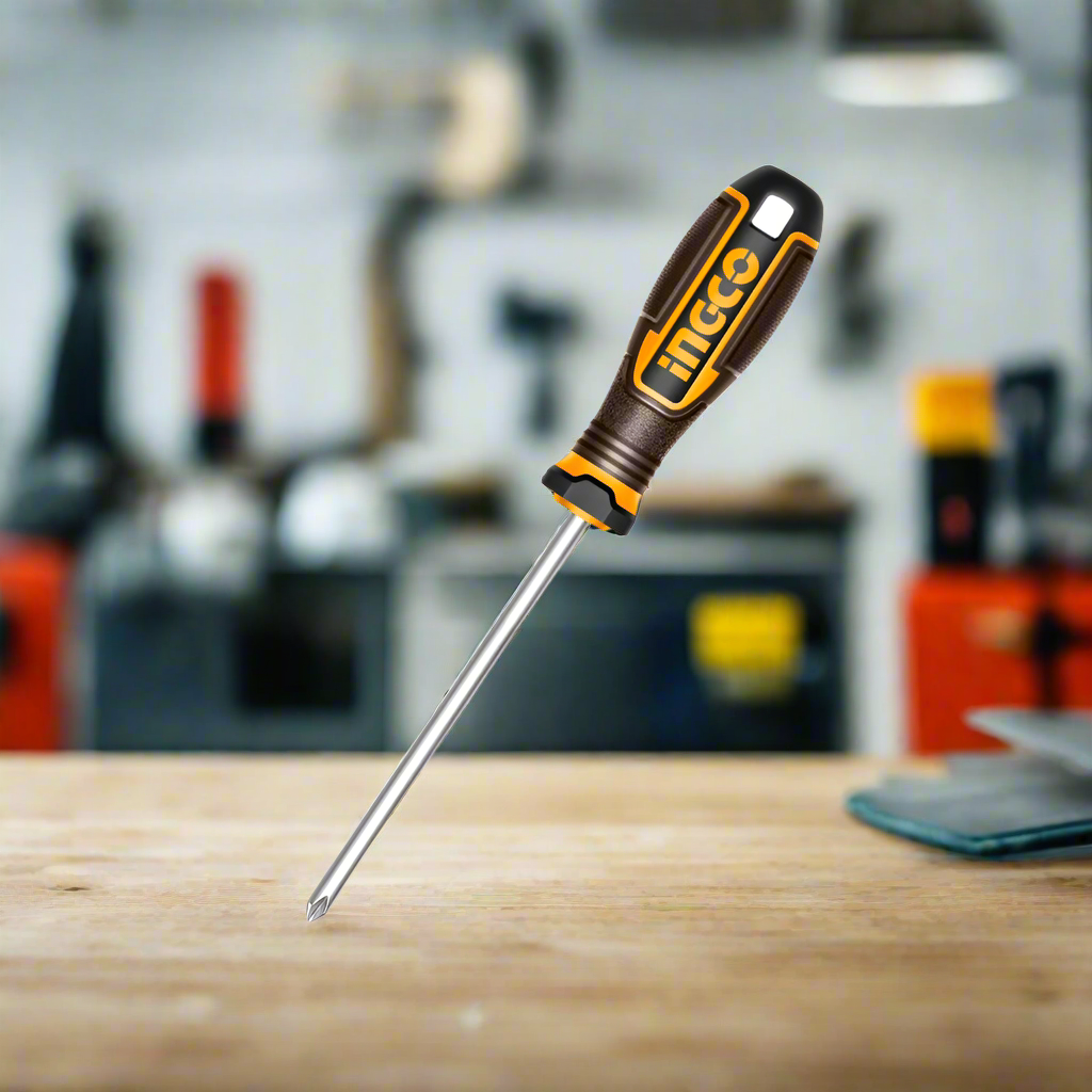 Ingco PH2 6.0x125mm Philips Screwdriver - HSDPH2125
