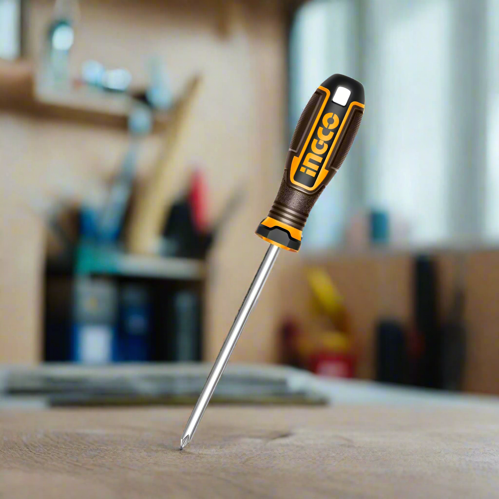 Ingco PH2 6.0x125mm Philips Screwdriver - HSDPH2125