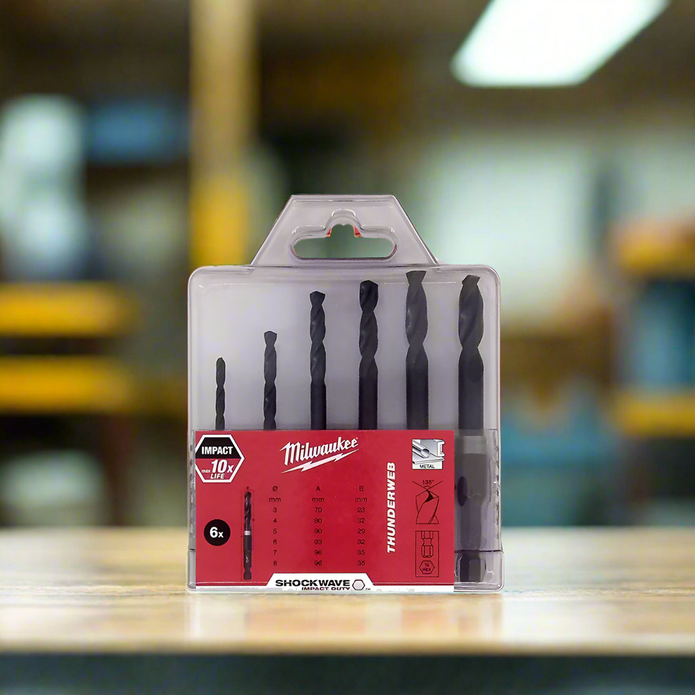 Milwaukee 6 Pieces HSS Drill Bits - 4932352454