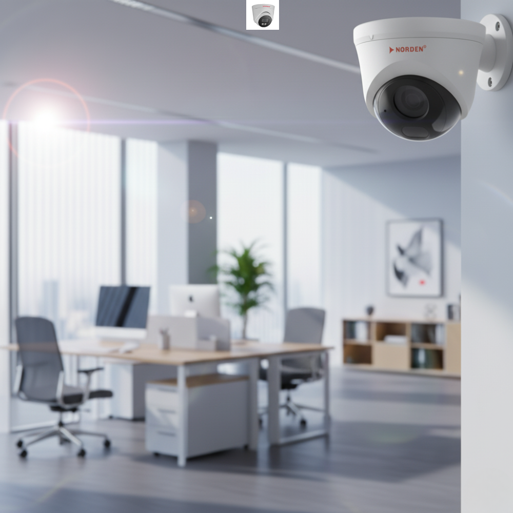 Norden 4MP Fixed Compact Dome Camera - ENV-HCD7F-30R-55