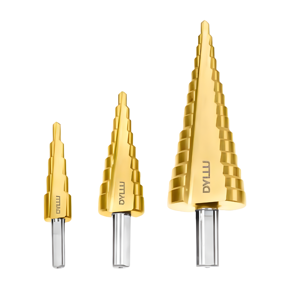 Dyllu 3 Pieces Step Drill Bit Set - DTJD3401