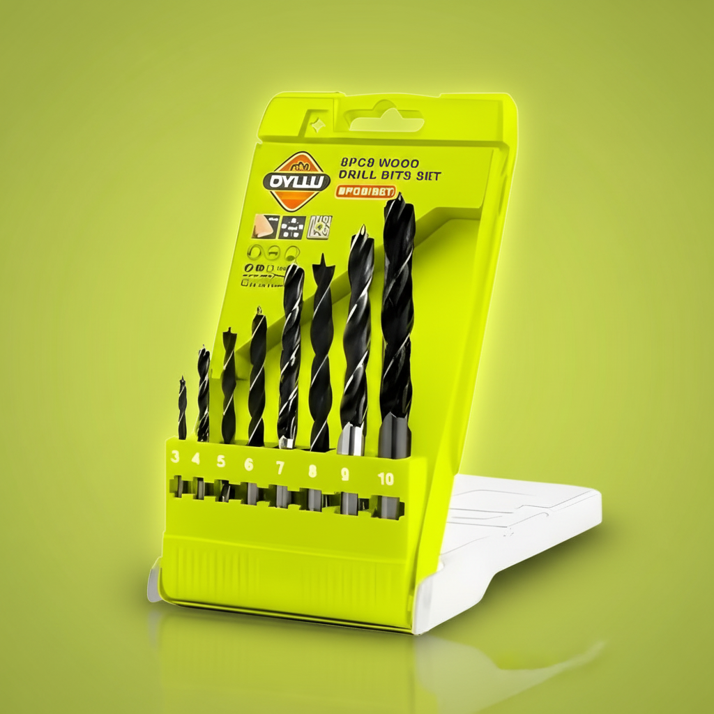 Dyllu 8 Pieces Wood Drill Bit - DTSJ6B08