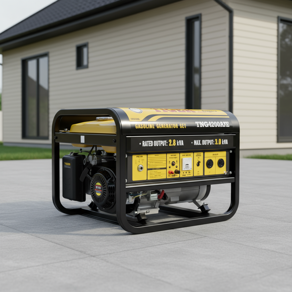 Tiger Gasoline Generator 2.8KW - TNG4200AE-B-W