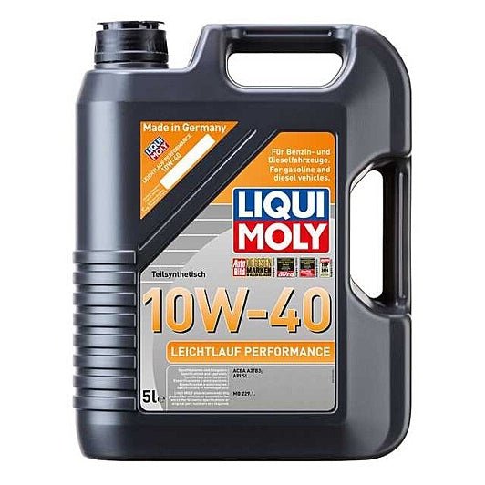 Liqui Moly Engine Oil 5L Leichtlauf Performance 10W-40 - P000307 Auto Supply Master