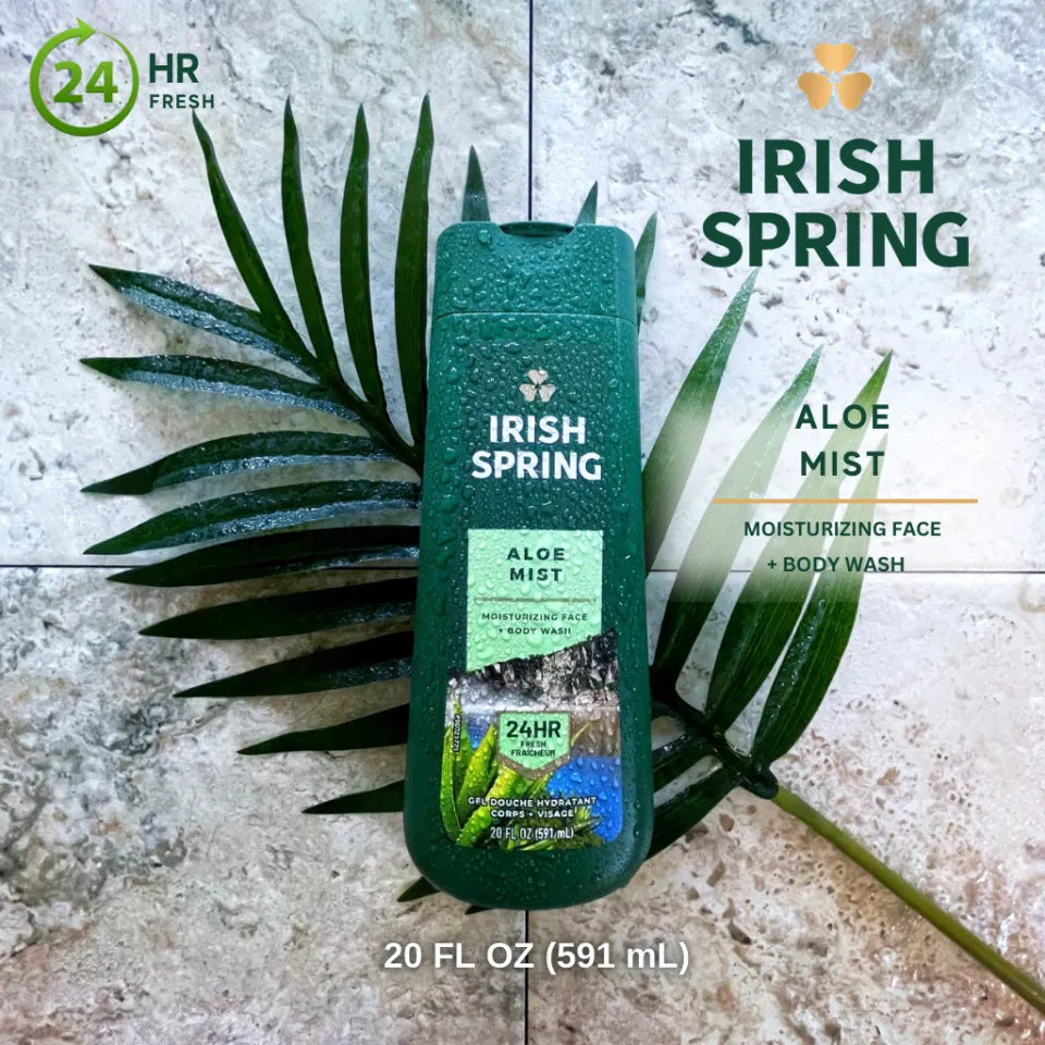 Look Alyfe Irish Spring Aloe Mist Body Wash - 591ml