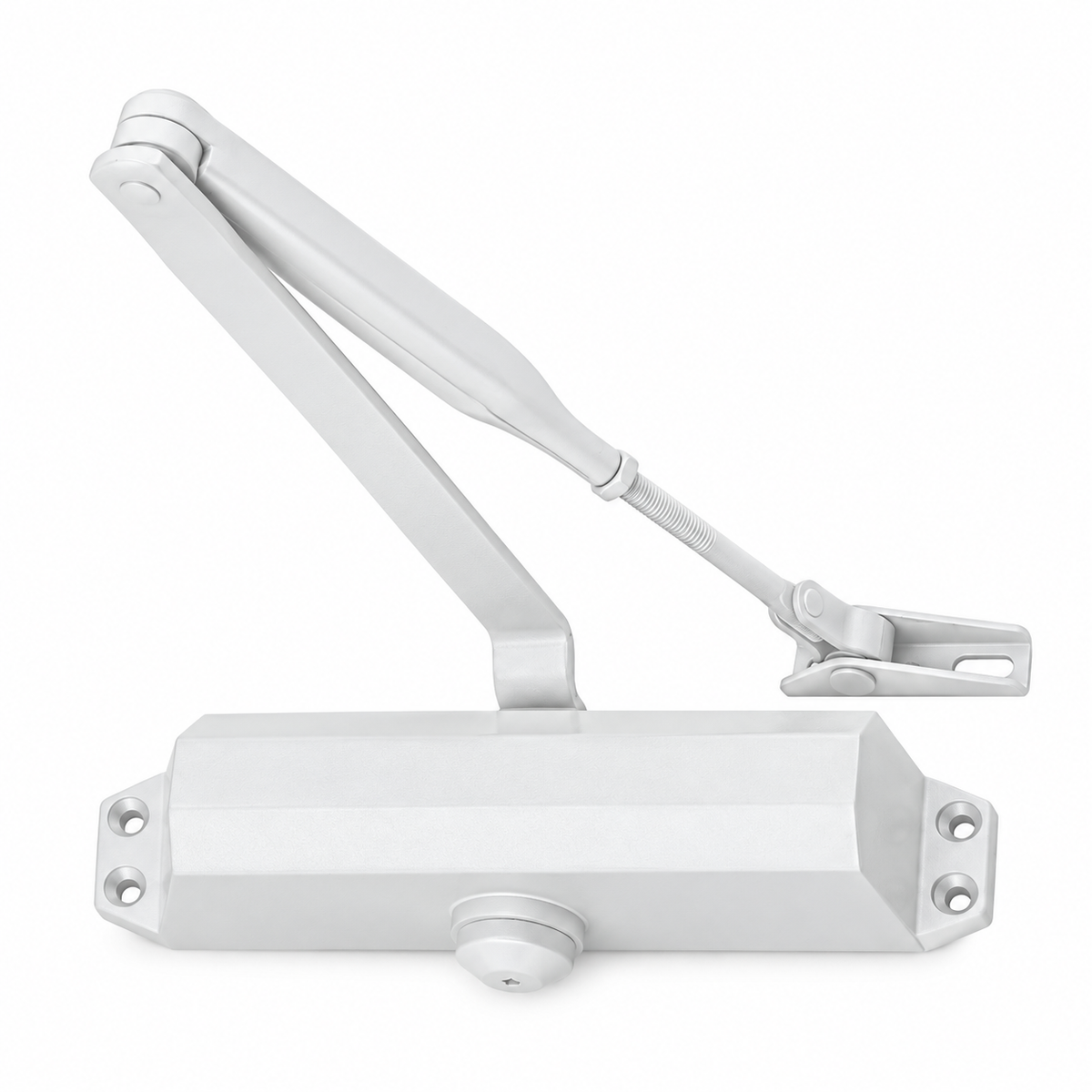 Irona Surface-Mounted Door Closer | Brown - White