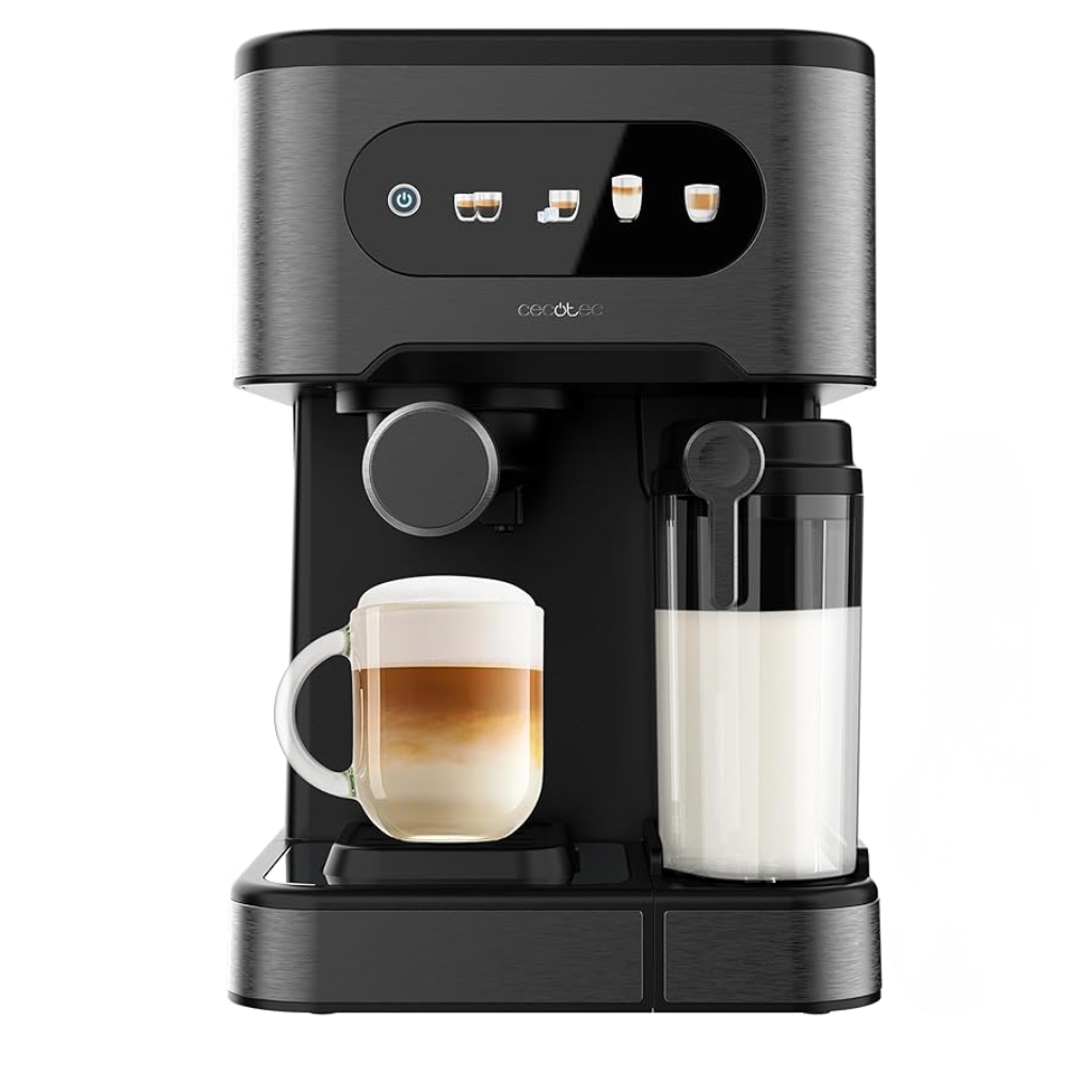 Cecotec Power Espresso Touch ColdBrew Latte Semi-Automatic Espresso Machine 1350W with Cold Brew System & Touchscreen Interface - 108986