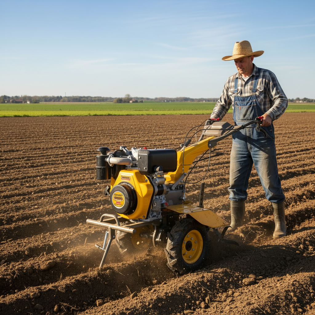 Ingco 9HP Diesel Tiller 1350mm Tilling Width & 300mm Tilling Depth - DC13501D