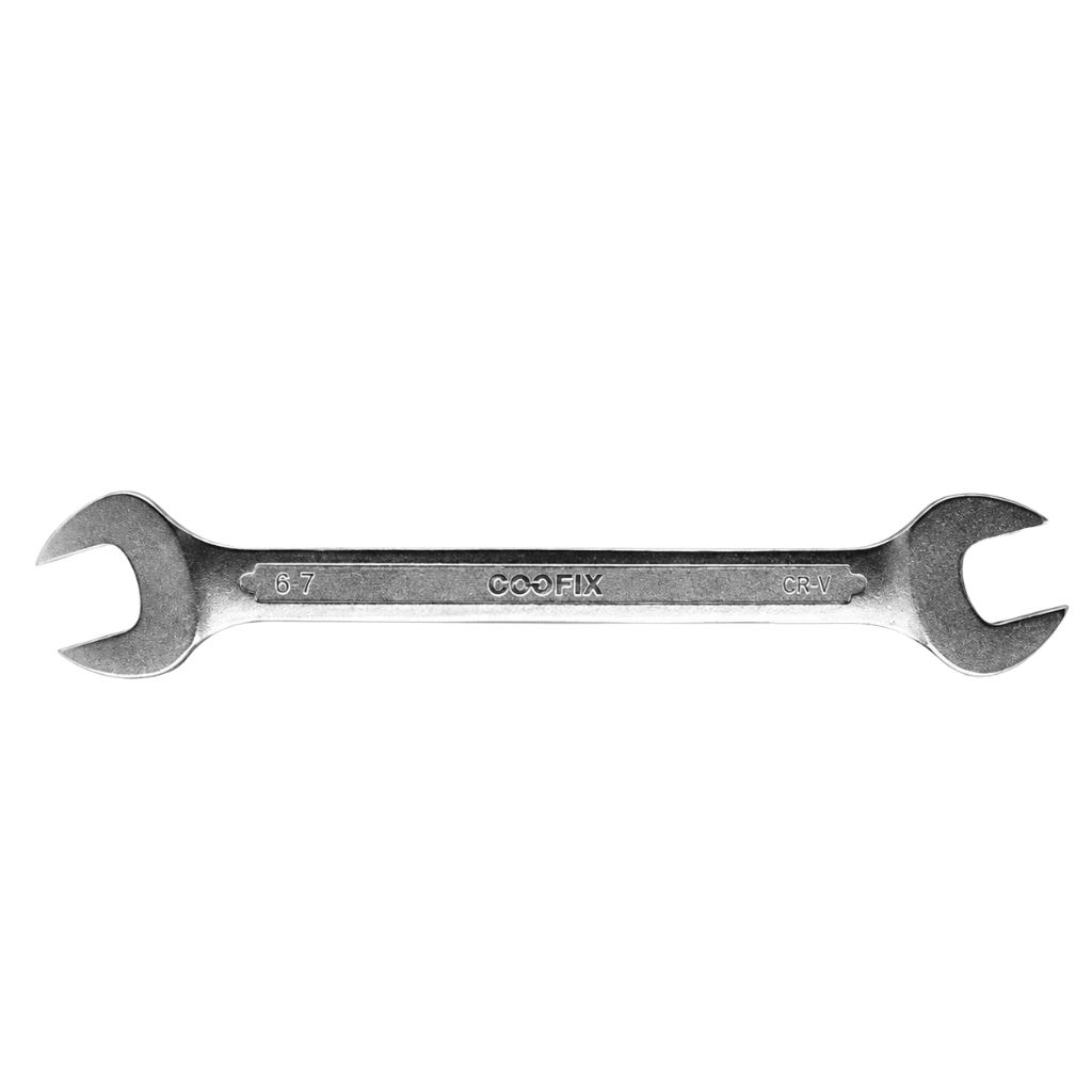Coofix Chrome-Vanadium Double Open-End Spanner with Chrome-Plated Finish | CFH Series