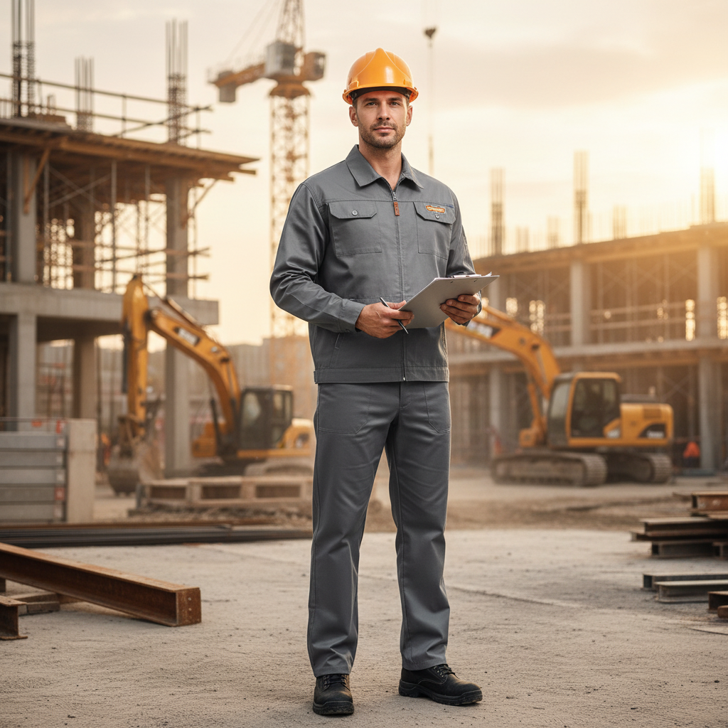 Wadfow Professional Work Uniform Set with Jacket & Trousers - WUN1801.XL
