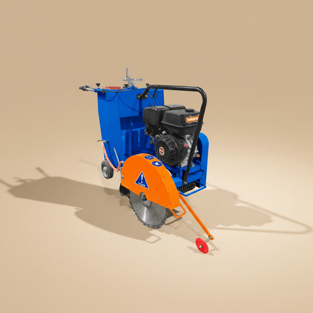 Wadfow 13HP Gasoline Floor Saw & Grooving Machine 170mm Cutting Depth - WRCM2A18