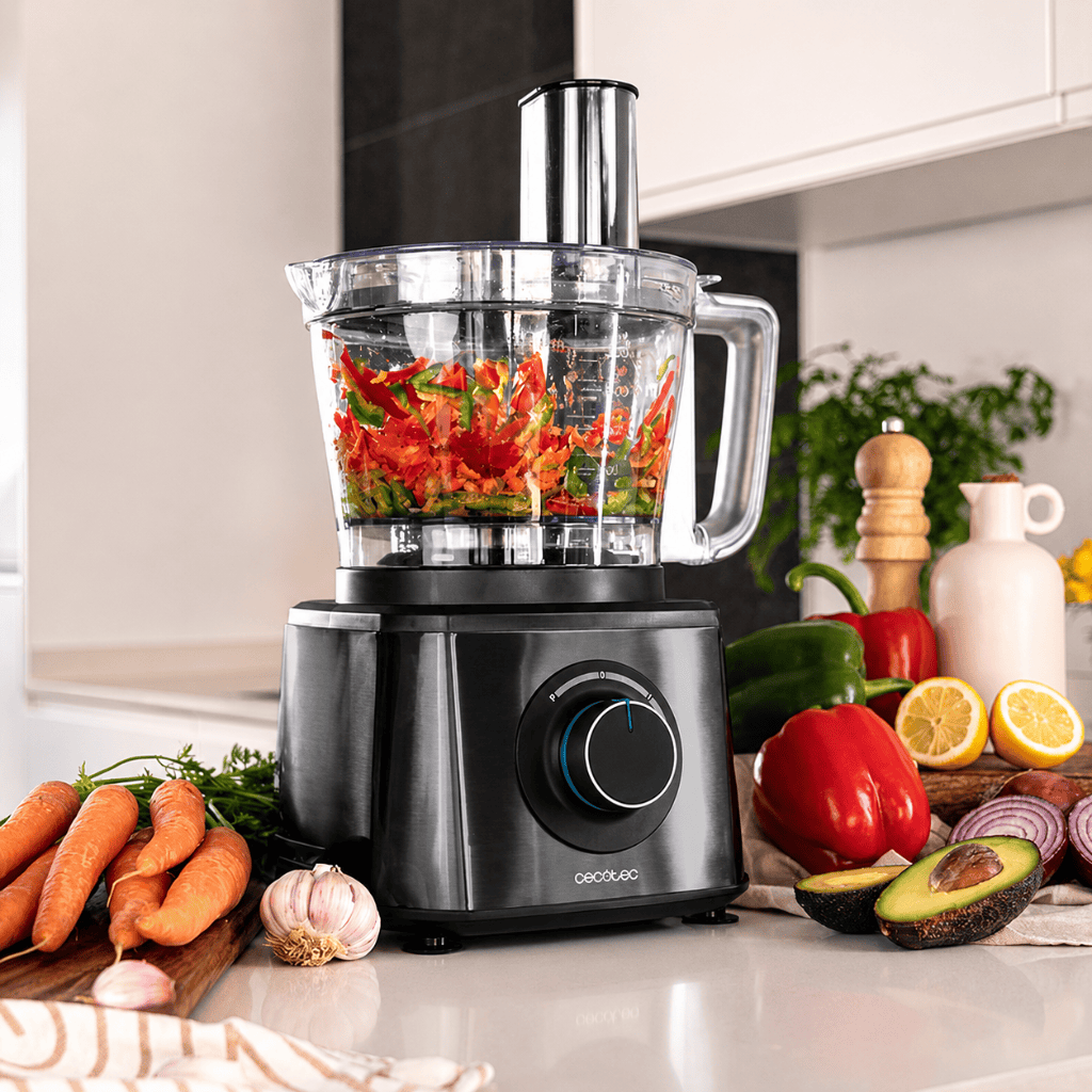 Cecotec Paprika 3.5L Stainless Steel Food Processor 2000W with 2-Speed and Pulse Function - 4361